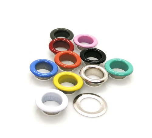 Metal eyelets with washers - metal,