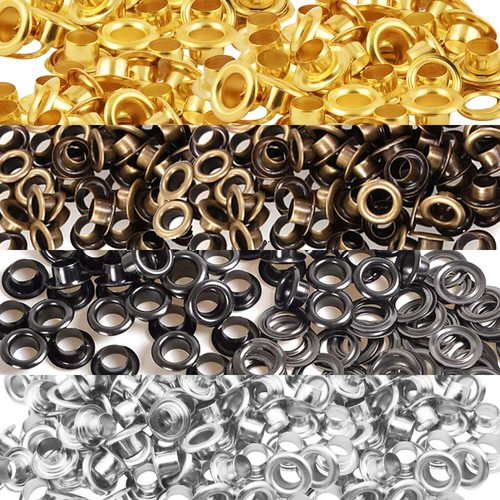 Metal eyelets with washers - with,
