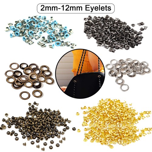 100 pack metal eyelets 2mm - 100,