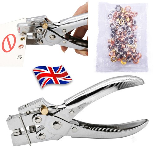 Eyelet pliers kit 100 metal - +,