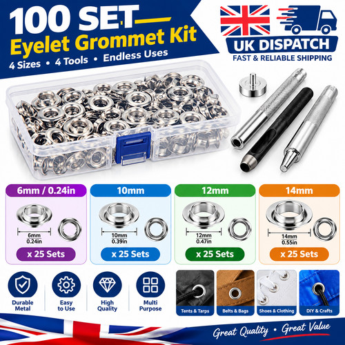 100set eyelet punch die tool - punch,