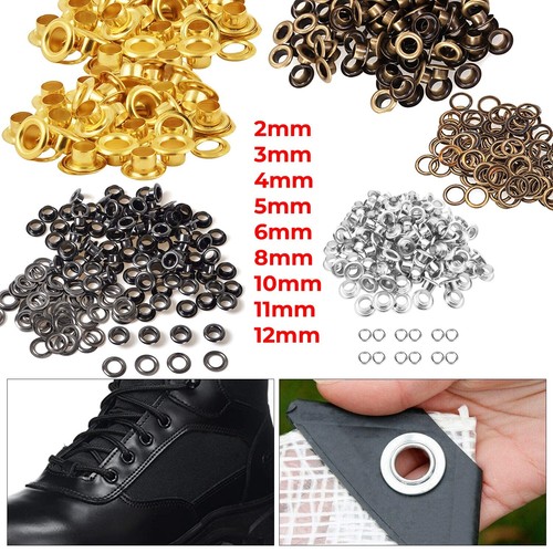 Brass eyelets with washers - brass,