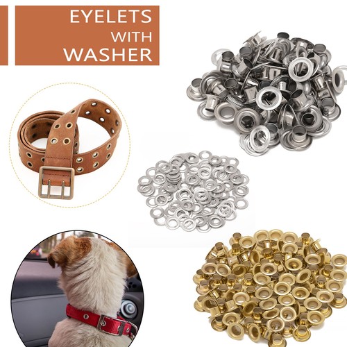 Metal eyelets with washer - metal,