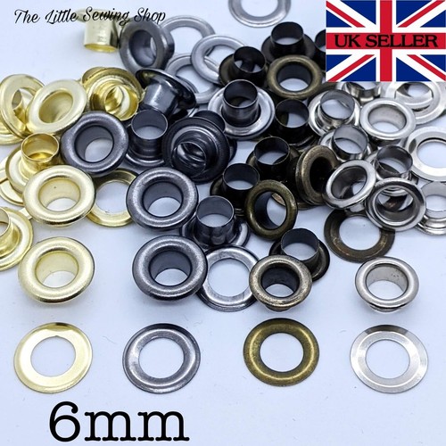 6mm eyelets with - eyelets,