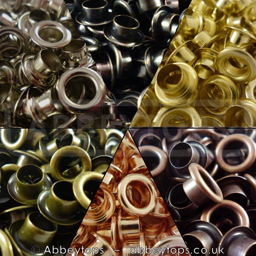 Eyelet with washer - washer, leather