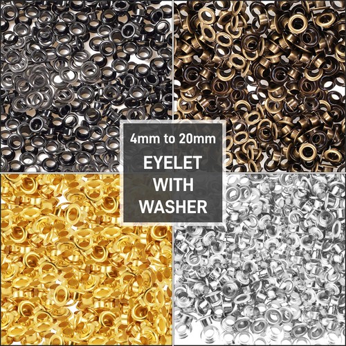 Eyelet with washer - with, leather