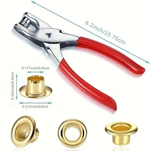 Steel eyelet pliers hole - eyelet, punch