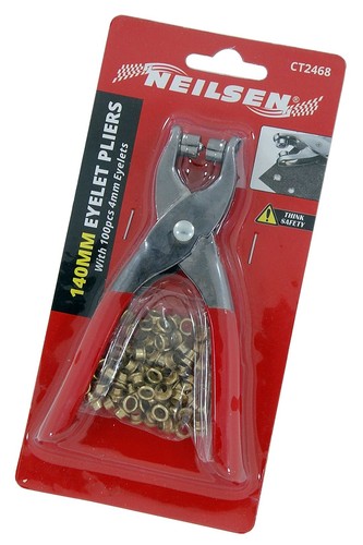Leather eyelet pliers punch - leather,