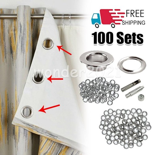 100 sets eyelet with - 100,