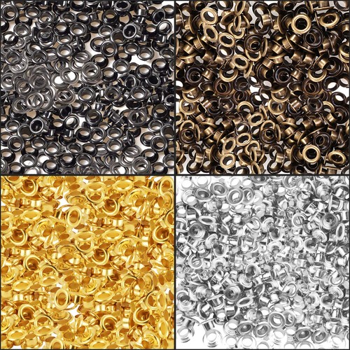 Metal eyelets with washers - washers, 4mm