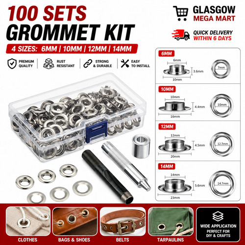 100set eyelet punch die - eyelet,