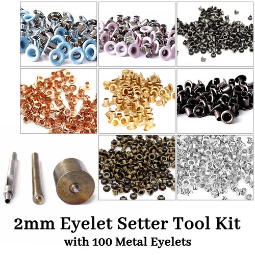 2mm eyelet setter tool kit - setter,